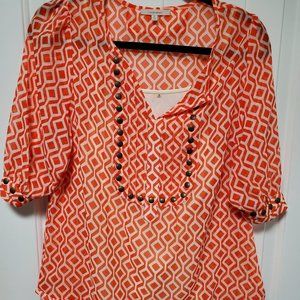 41 Hawthorn  - Lisbon Stud Detail Blouse Medium